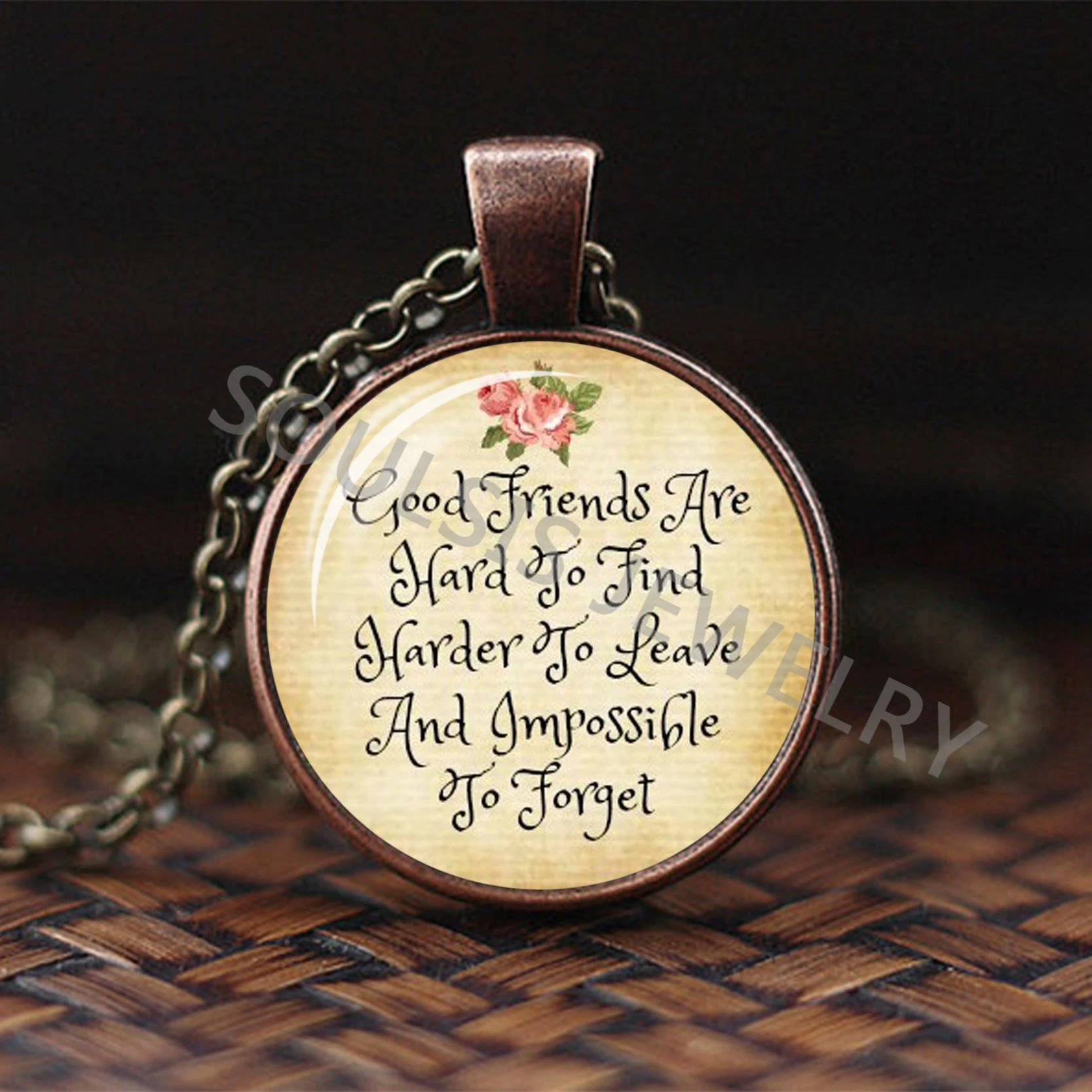 Always and Forever My Firend ожерелье с цитатой друг тема стеклянный купол кулон ювелирные