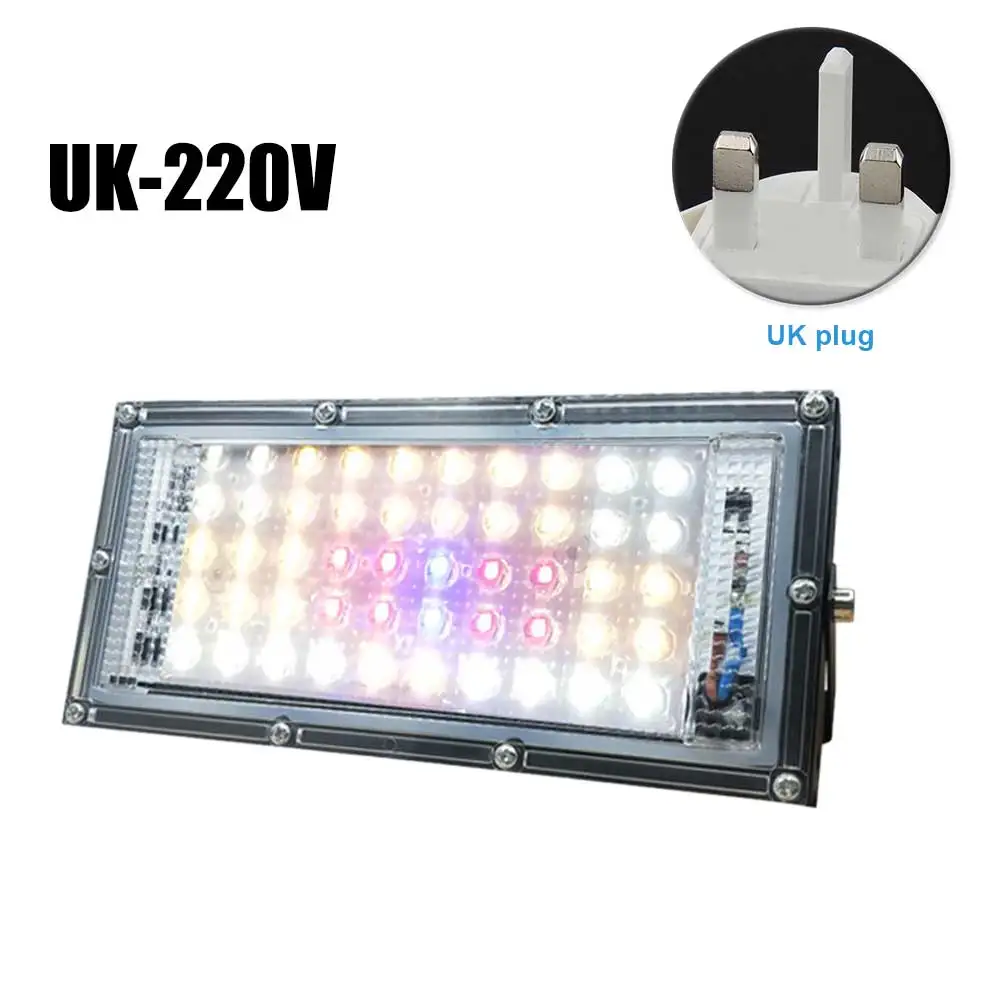 

Flowering LED Grow Light Panel Growing Lamp Waterproof Gardening Tool With Lanyard Solar Full 50W Equivalent 110V 220V