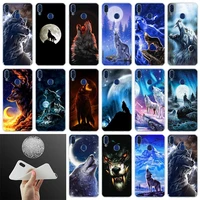 soft silicone cover phone case howling wolf skin for honor 50 30 20 10 9 9x lite pro 9a 8a x8 8x 10i cover