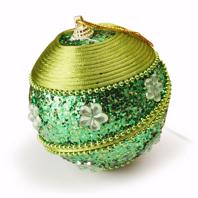 Рождественские блестящие шарики Стразы 8 см украшение для дома Рождественская