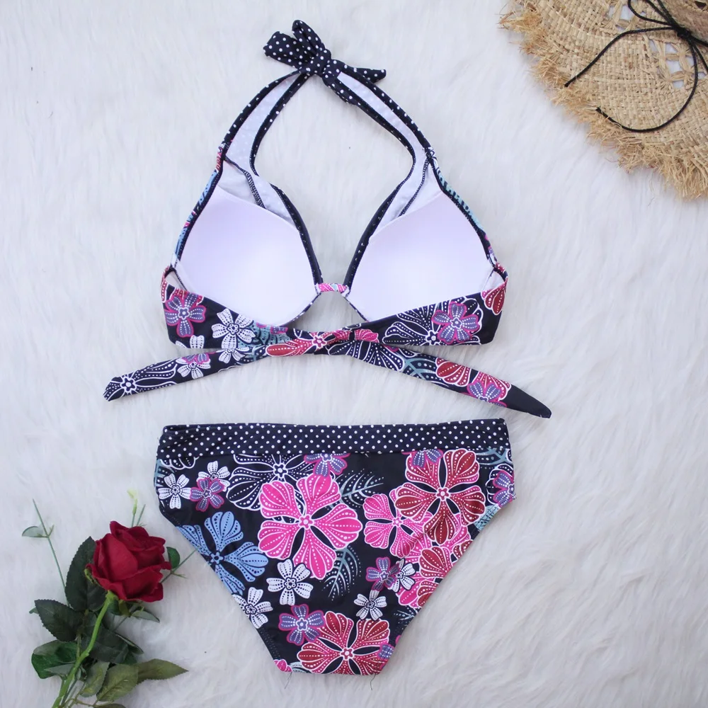 

High Waist Bikini 2020 Sexy Green Swimwear Women Swimsuit High Leg Bandeau Bikinis Set Swimming for Bathing Suit Woman Swimsuits