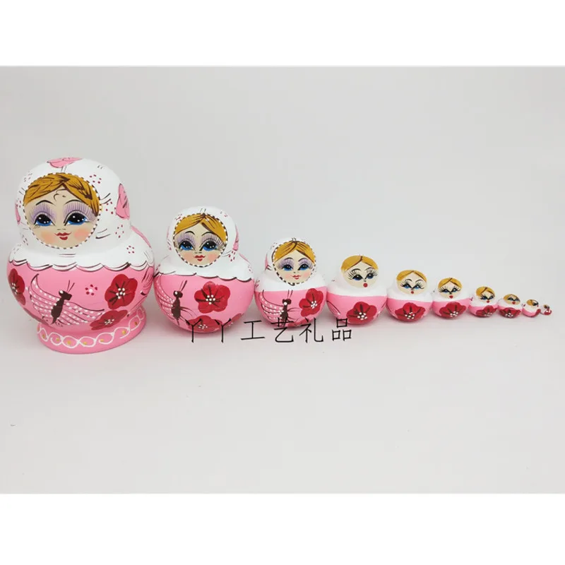 10 шт./компл. 14 5 см Матрешка кукла Русская Детские деревянные игрушки русские