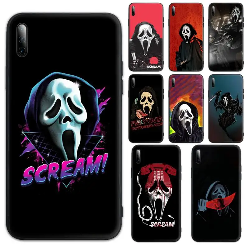

Ghostface Scream Phone Case For Huawei P9 P10 P20 P30 P40 pro lite plus Smart Cover Fundas Coque