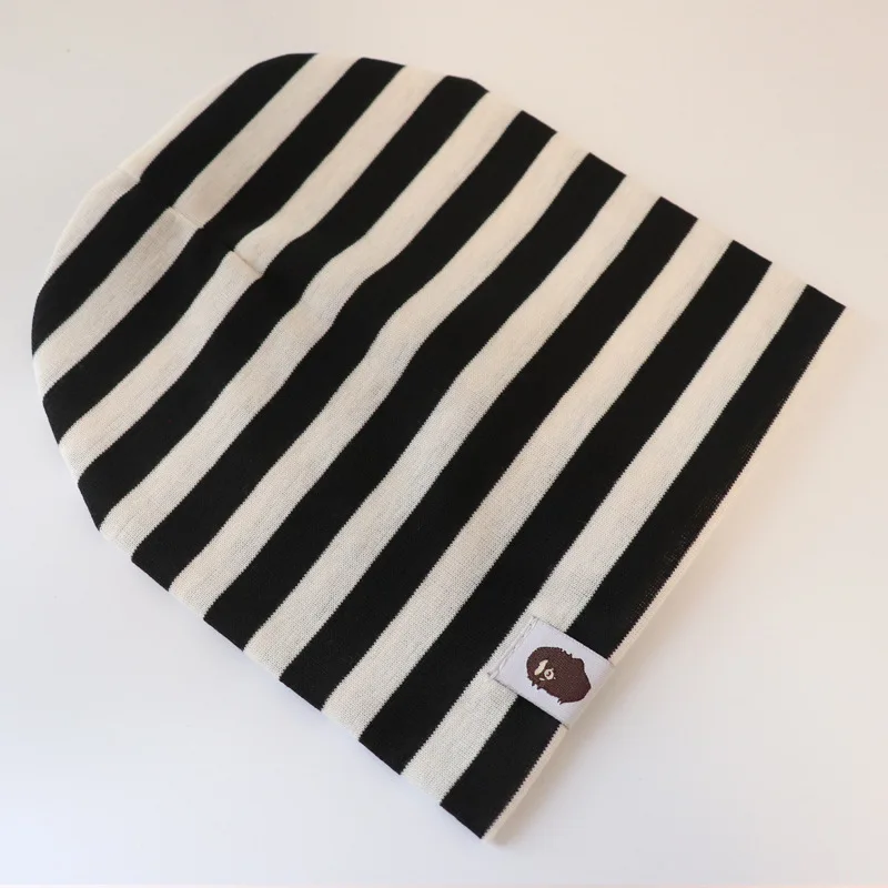 Вязаная шапочка для малыша новорожденных мальчиков и девочек полосатый тюрбан