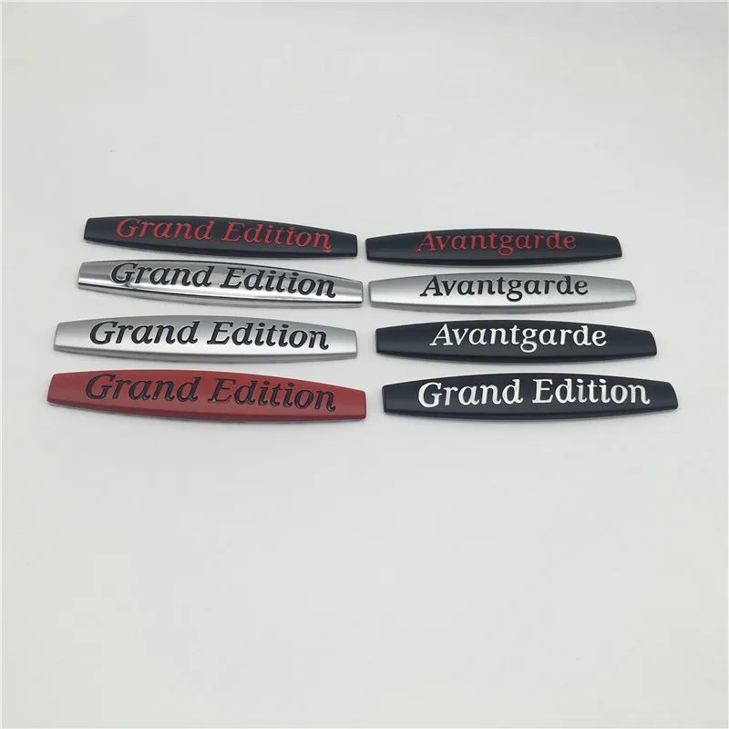 

100*18mm For Mercedes Benz Grand Edition Ho Avantgarde Car Auto Sticker Emblem 3D Metal Logo Nameplate Decal