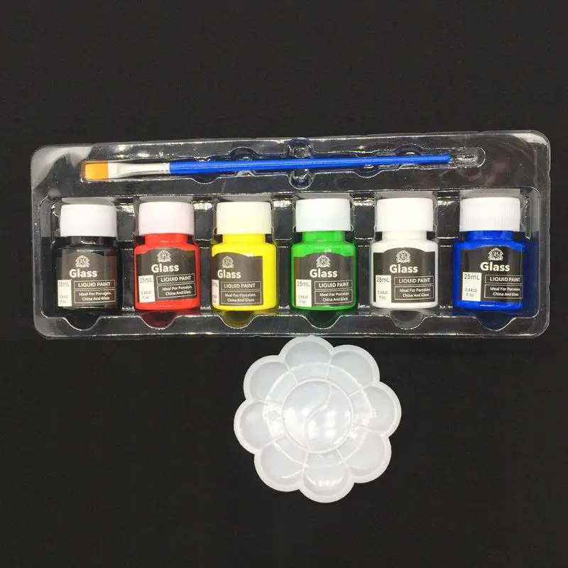 

6 x 25ml Heavy Body Colors Rich Pigments Acrylic Paint Set for Painting Crafts P82A