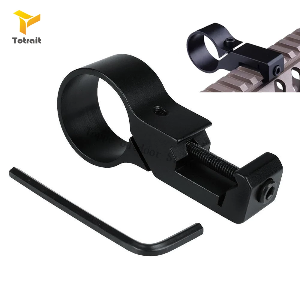 

TOtrait NEW 1" Offset Ring Flashlight Light Laser Side Mount 20mm 7/8" Weaver Picatinny Rail Scope Mounts Rifle Gun Adapter