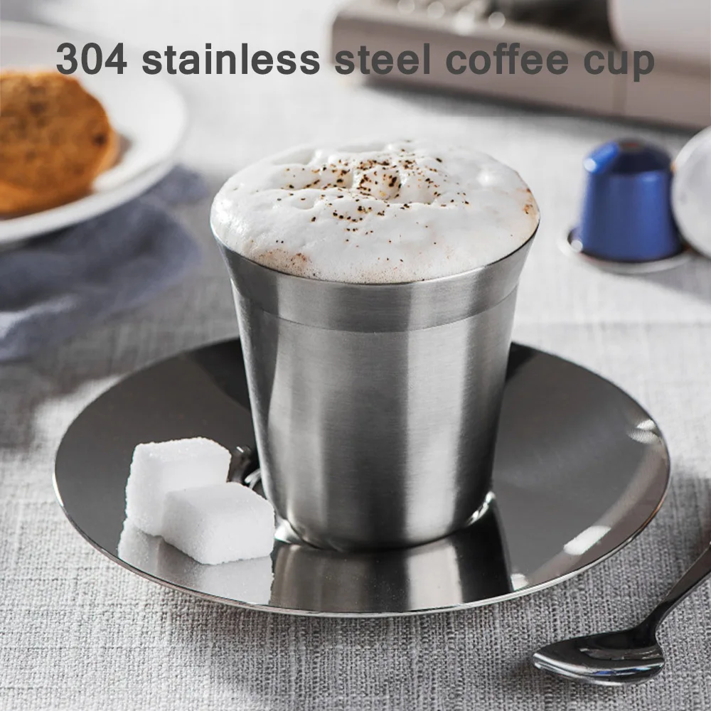 Нержавеющая стальная кружка для холодной воды, пива, кофе, молока, чая, лимонного сока, вина и виски. Портативная посуда.