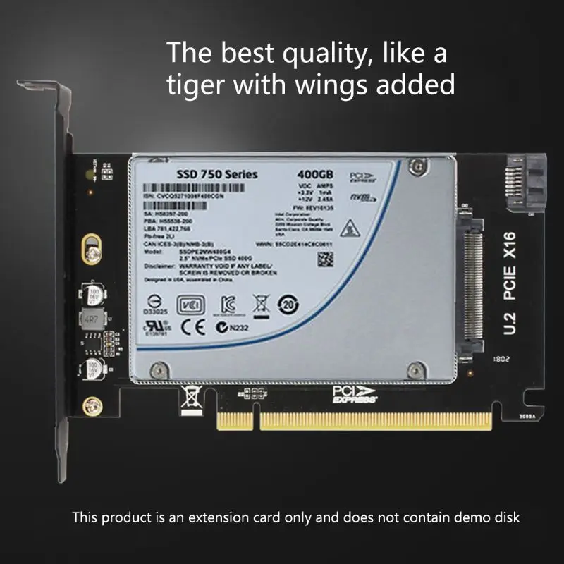 

PCIE X16-U.2 SFF-8639 Expansion Card U2X16 Pci-express 3.0 4x X16 to U.2 NVMe PCIe SSD PCI-e to Card m2 NGFF 2.5 'SSD