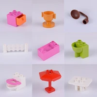 new floor house furniture building blocks educational toys for children compatible with brand large bricks parts baby toy gift