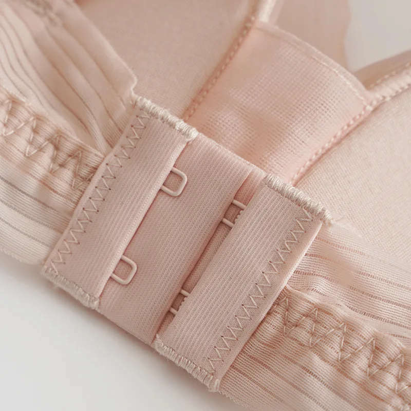 

Top Women French Mulberry Silk Breathable Sexy Lace Corset Seamless Bra without Underwire Summer Comfort Lingerie