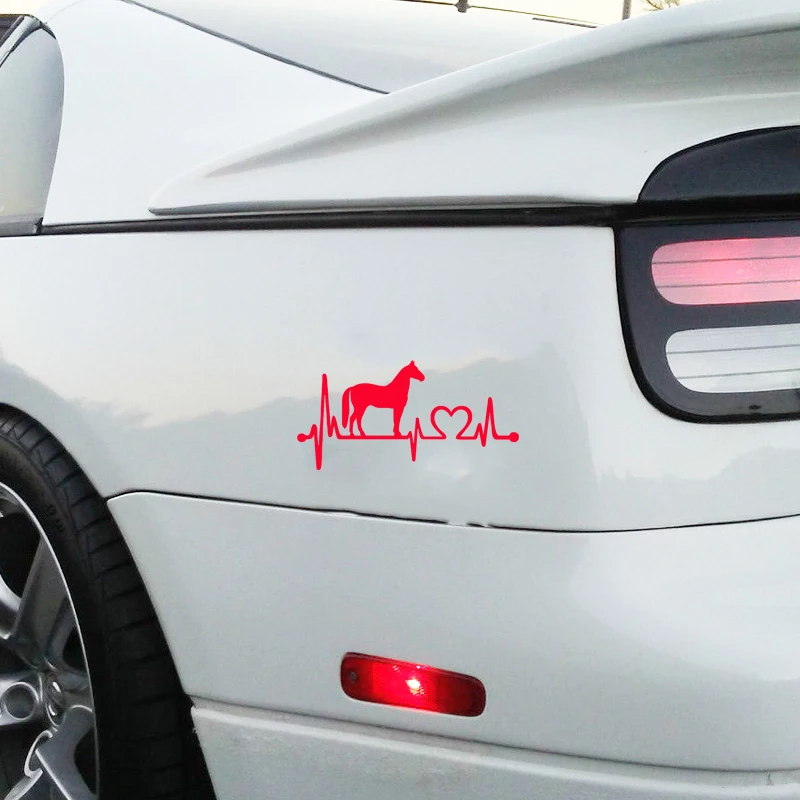 Новый стиль для лошади с мультяшной электрокардиограммой Стайлинг автомобиля