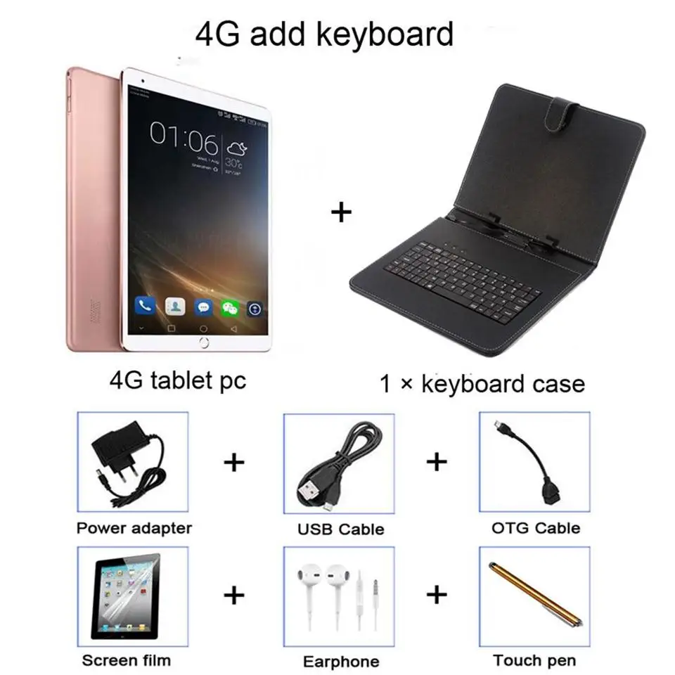 4G add keyboard 9,7 дюймов android планшет 4G телефонный звонок планшетный ПК 9,7 дюймов gps планшеты 9," для подарка wifi bluetooth - Комплект: 4G add keyboard