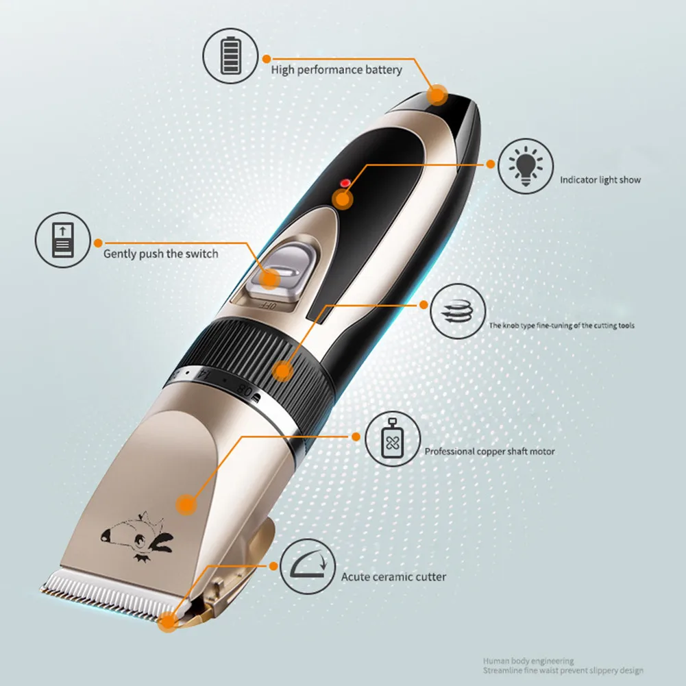 Электрическая машинка для стрижки домашних животных Аккумуляторный USB-триммер с