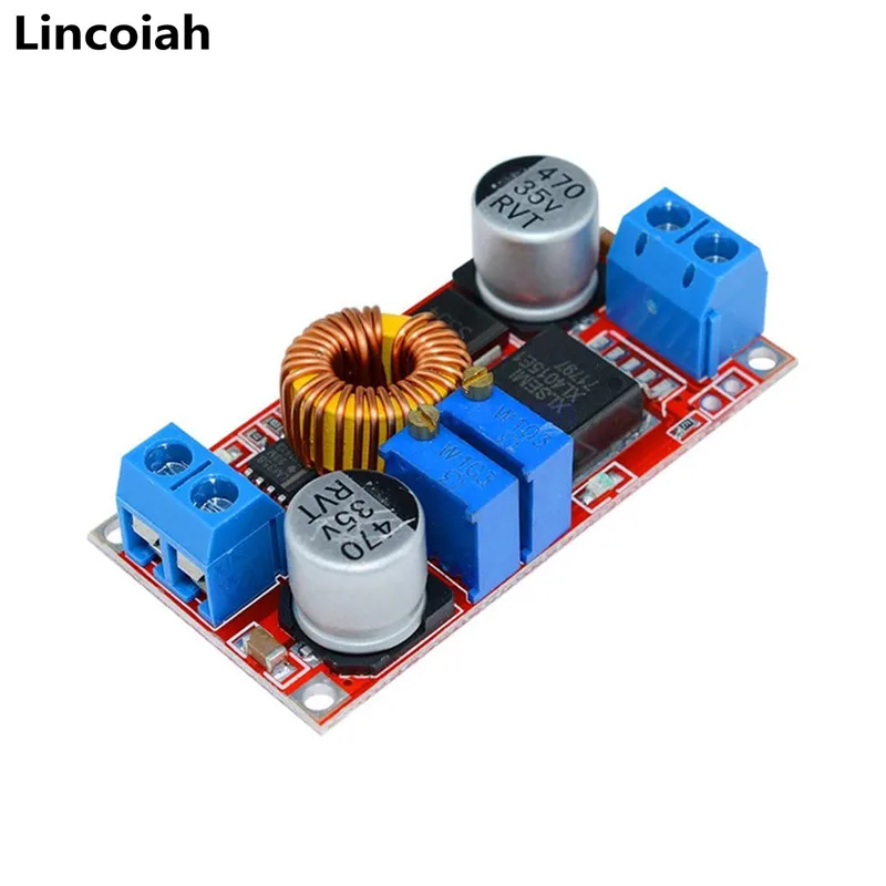 

Регулируемый понижающий модуль зарядного устройства для литиевой батареи CC/CV, понижающая зарядная плата Max 5A XL4015, модуль преобразователя зарядного устройства для литиевой батареи DC-DC, 0,8-30 в до 5-32 В