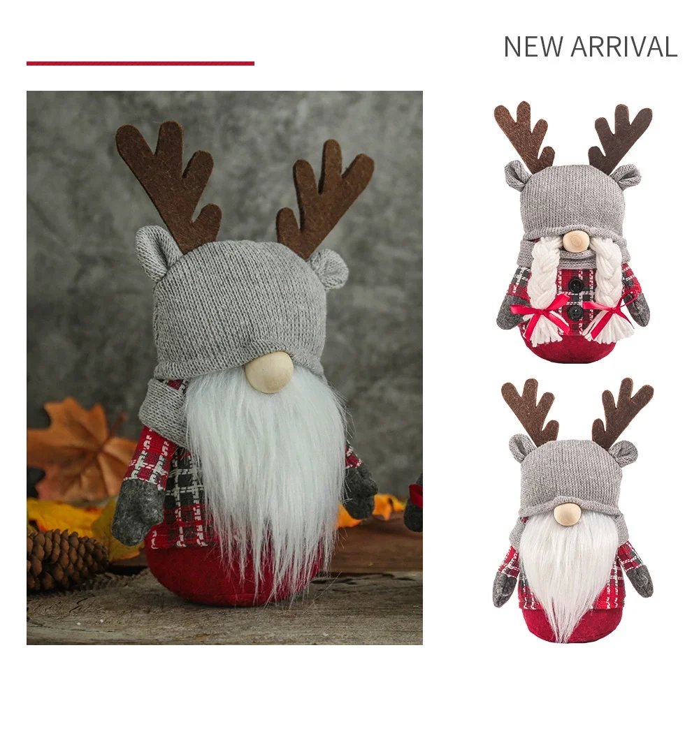 

Рождественская Рог карликовая кукла решетка безликая кукла настольное украшение для окна