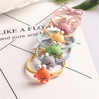 cartoon frog small fresh hair ring personality ponytail childrens cute hair accessories tie hair rubber band