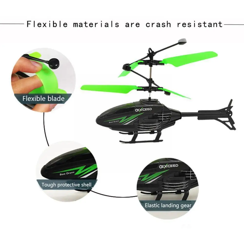 Радиоуправляемый вертолет инфракрасный индукционный Дрон с дистанционным