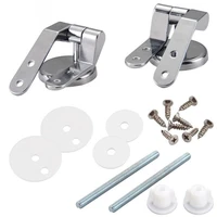 zinc alloy replacement toilet seat hinges mountings set chrome hinges bathroom toilet accessories bath hardware