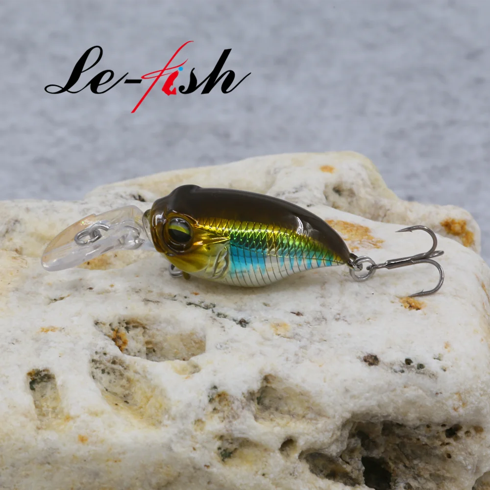 

Le Fish Finesse MR-X Fishing lure Crank 38mm 5.7g High Quality Floating Crank bait for Trout Japan Wobbler Diving 2.2M