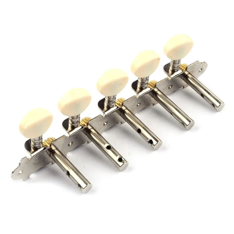 Головки станка для струнных гитар 10 струн под Quinto и Charango хромированные цветные