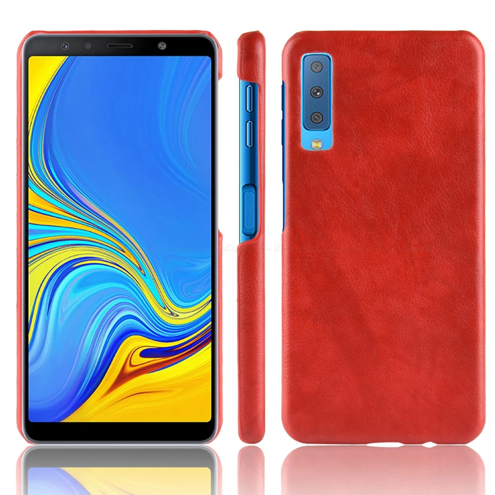 Кожаный чехол накладка для Samsung Galaxy A2 A7 A8 A9 Pro Star J2 J4 J6 J8 Core Plus 2018 ультратонкий