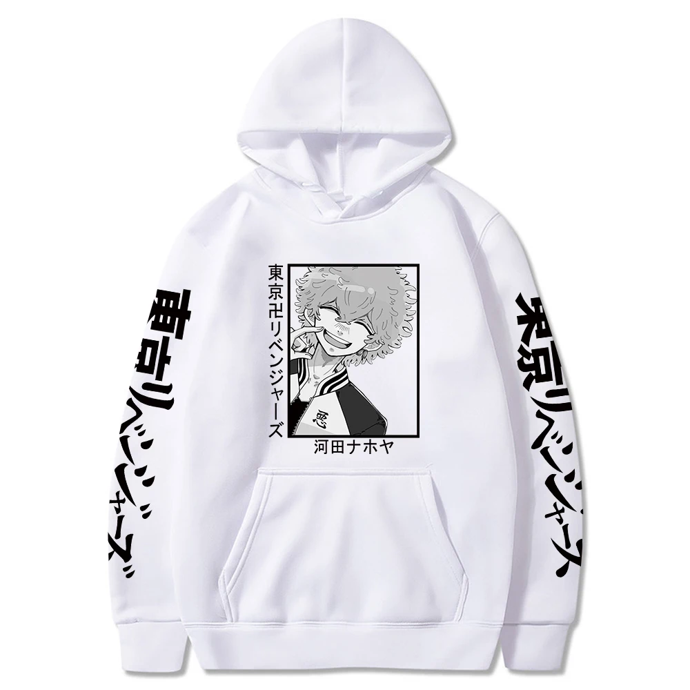 

Tokyo Revengers Hoodie Anime Kawata Nahoya Graphic Printed Hoodies Sweatshirts Harajuku Pullover Sweatshirt Men Loose Clothes