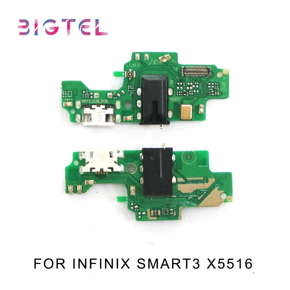 

5 Pcs/Lot Original For Infinix Smart 3 X5516 USB Charging Port Connector Board Parts Flex Cable Microphone Mic