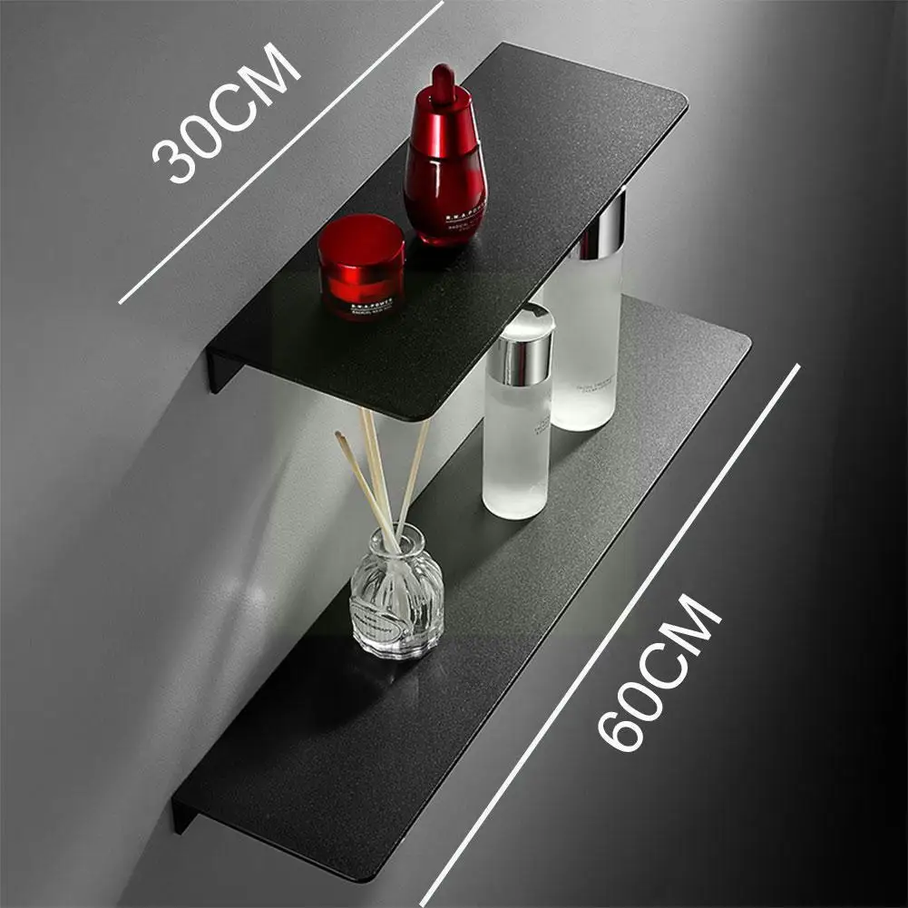 

Bathroom Storage Rack 30-60cm Modern Matt Bathroom Wall Wall Home Storage Shelf Bathroom Black Shelf Shelves Kitchen Access M7t9