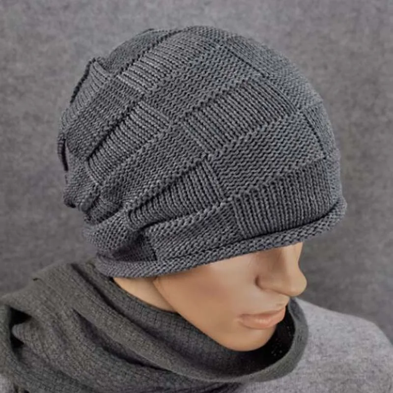 Корейский площади головные уборы Skullies шапки бини бренд осень-зима теплые для
