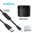 ИК-пульт дистанционного управления Broadlink RM4mini с Wi-Fi для кондиционера, ТВ-приставки, датчика температуры и влажности, HTS2, работает с Alexa Google