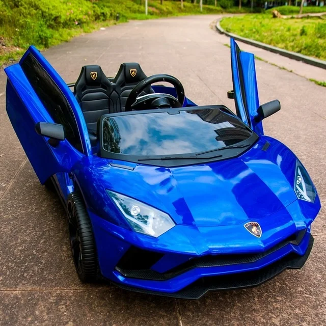 Model 3 Blue Детский Электрический квадроцикл с двойным автомобилем с дистанционным управлением, детский автомобиль 1-3 игрушки 4-5 лет, может присесть два человека - Цвет: Model 3 Blue