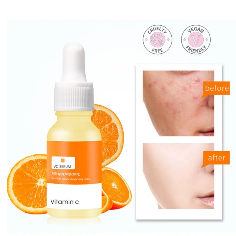 

15ml Vitamin C Anti Aging Hydrating Moisturizing Nourishing Serum Brightening for Face Fine Lines Wrinkles