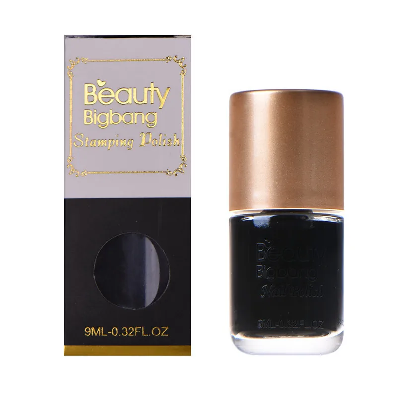 BeautyBigBang 9 мл 6 бутылок стемпинг ногтей Покрытие набор синий печать лак для дизайна ногтей шаблон плесень лак для ногтей набор