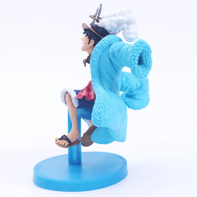 Аниме figura 17 см de una pieza mono D Luffy 20th aniversario azul LuffyPVC figua coleccionable modelo игрушки regalo|Игровые