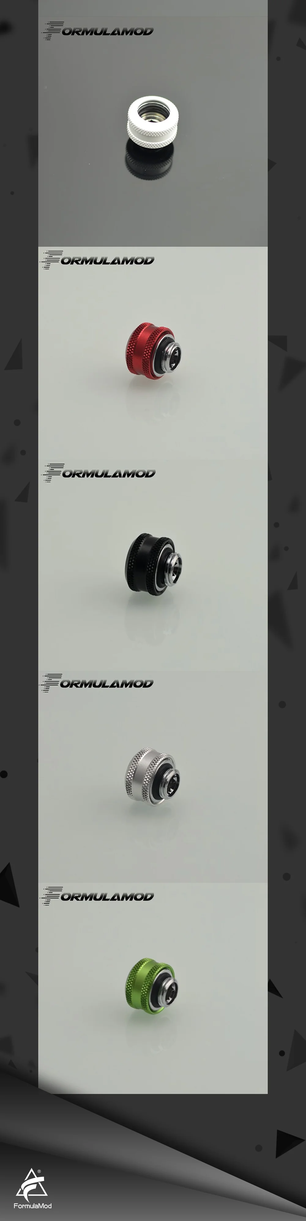 FormulaMod Fm-Choice14, OD14mm фитинг для жесткой трубки Компрессионный фитинг G1/4' OD14mm жесткая труба Fm-Choice14