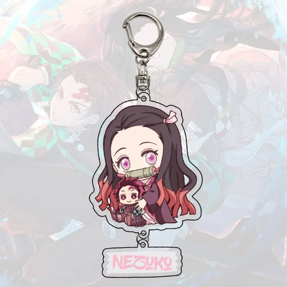 

Anime Keychain Demon Slayer:Kimetsu No Yaiba Keychain Demon Slayer Keyring Double Sided Keychain Acrylic Keychain