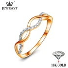 Кольцо JYM из чистого золота 18 карат, красивые модные классические ювелирные украшения для вечеринок, новинка 2020