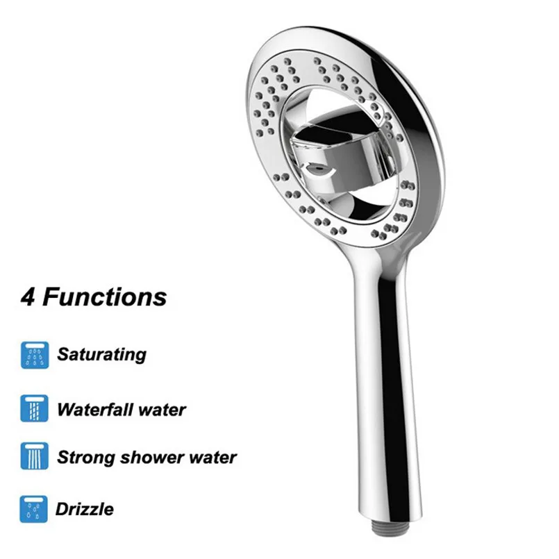 

Shower head anti limestone hand shower ABS plating water-saving shower oxygen shower head shower head rainfall chuveiro 30A29