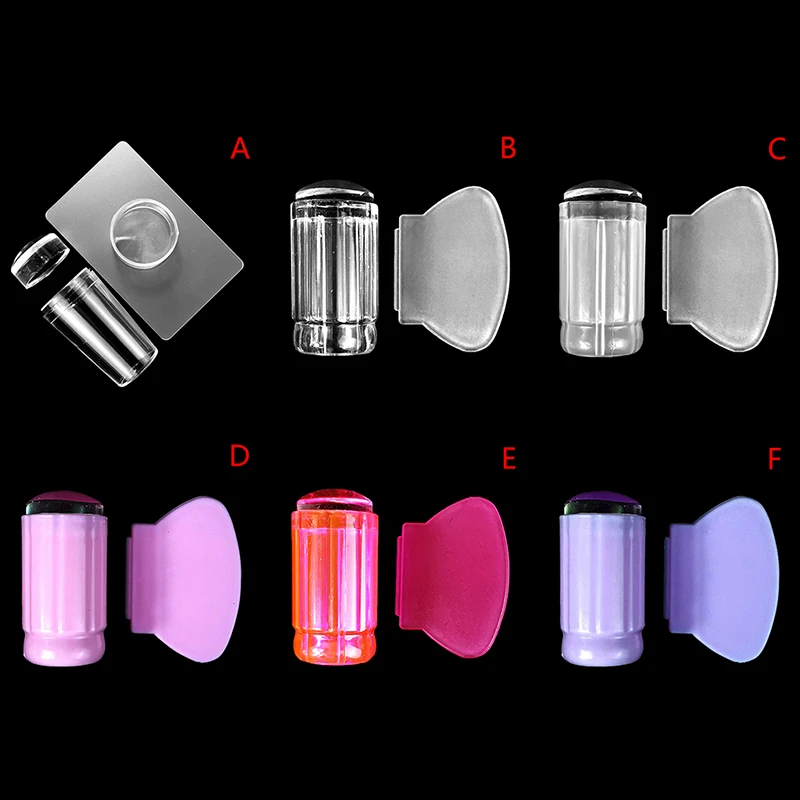 

Nail Stamper Set Jelly Head With Scraper Nail Art Template Print Silicone Stamping Plate Tools Manicure Accessories