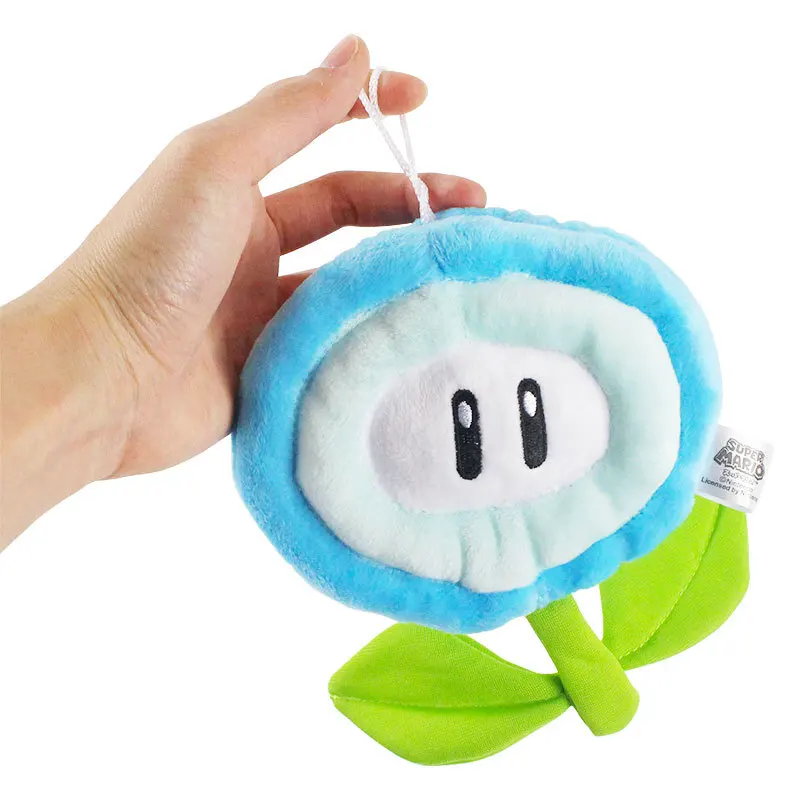 17 см мультяшная игра плюшевая игрушка Марио Брос Красный Пламя цветок синий