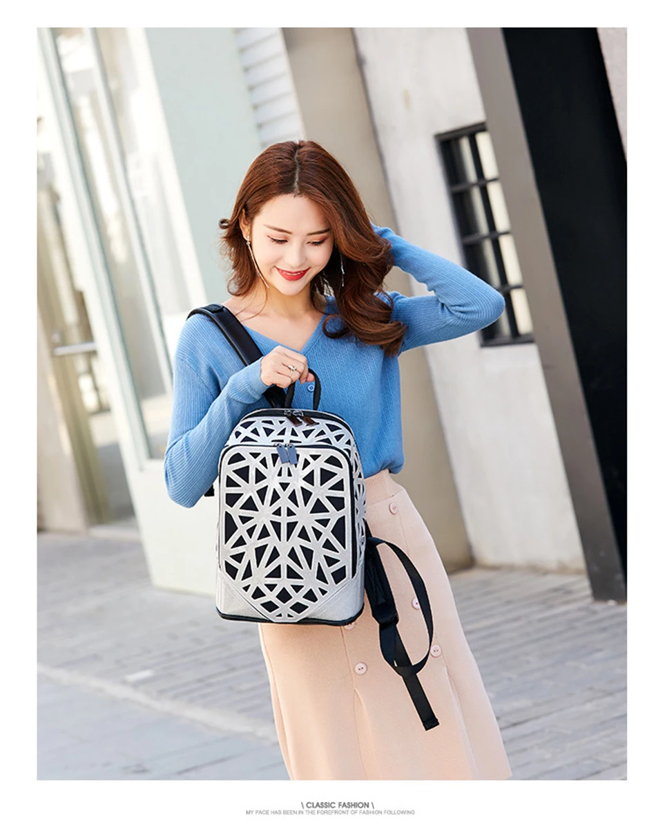 Lovevook Многофункциональный Ромбический рюкзак модный персональный рюкзак для дам Путешествия работы школы большой емкости рюкзак