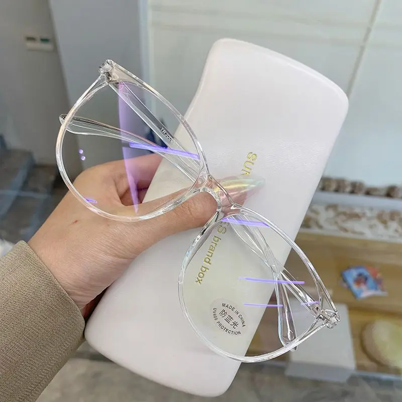 

Vintage Transparent Computer Glasses Frame Anti Blue Light Eyewear Women Men Optical Spectacle Eyeglass очки солнечные женские