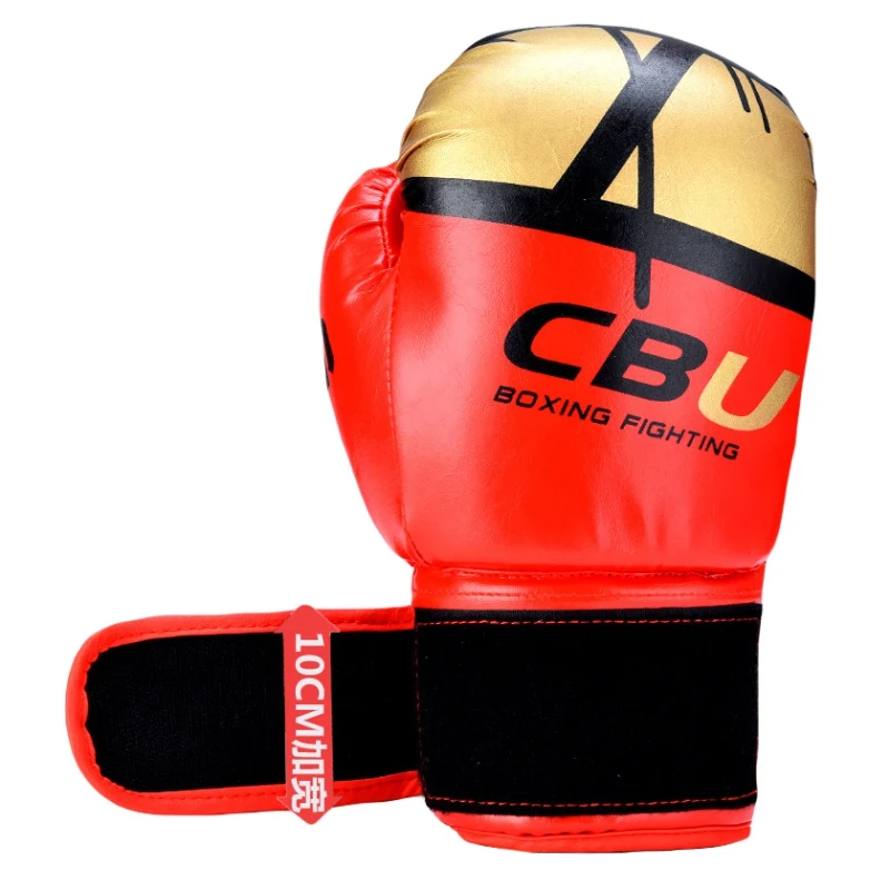 

new Men Women PU Leather Boxing Gloves Punching Mitten Muay Thai Boxing Gloves Boxer Wrestling MMA Sanda training adult children