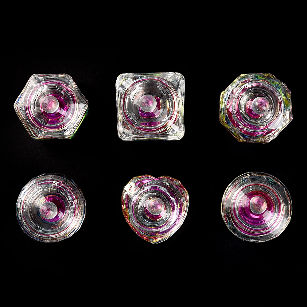 1 шт. акриловая жидкая пудра для дизайна ногтей чаша посуды Dappen стеклянная