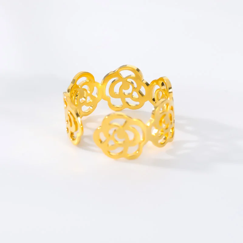 2021 женское минималистское обручальное кольцо с цветочным рисунком розы парные