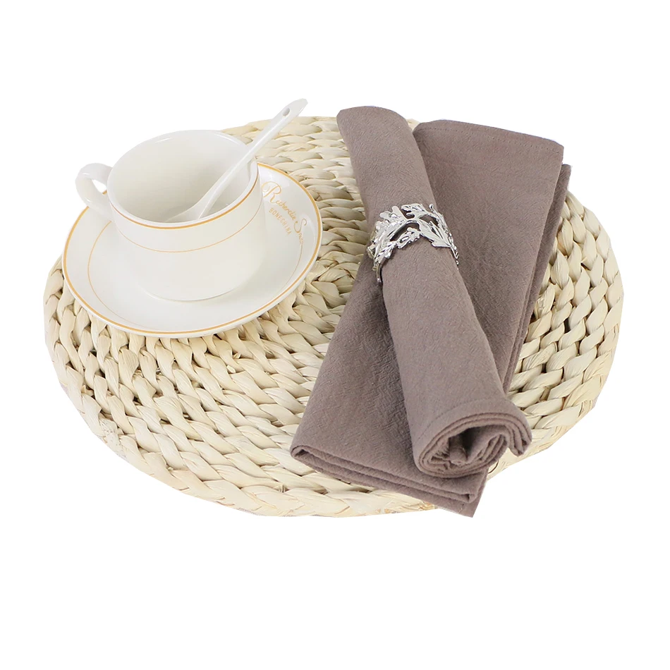 30x45cm table cloth dinner napkins set of 4 cotton fabric washable reusable soft home kitchen decor wedding party white black free global shipping