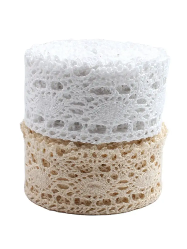 Полая лента из хлопка 4 см 5 ярдов | Дом и сад