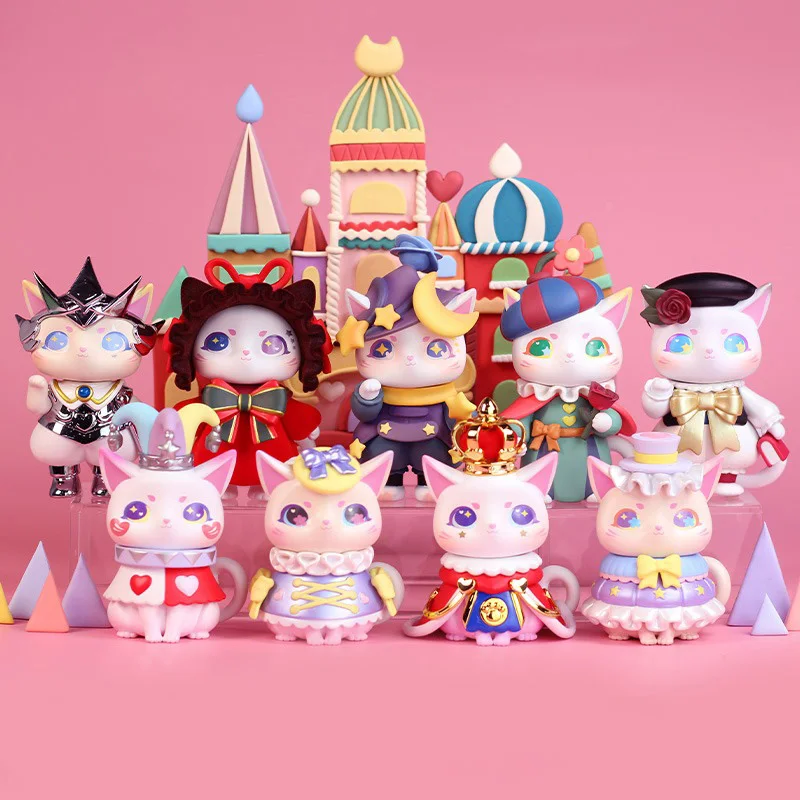 

Mio Court Cat Palace Cat глухая коробка Милая кошка загадочная коробка игрушка Kawaii кукла настольная модель декор для девушек