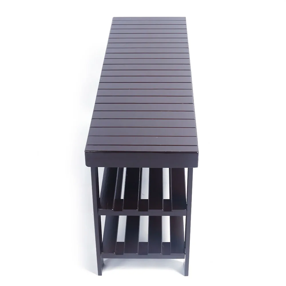 

Bamboo Shoe Rack Bench Shoe Racks 3-Tier Heavy Duty Shoe Shelf Entryway Storage Organizer for Hallway Living Room